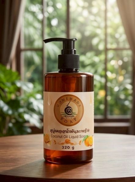 สบู่เหลวน้ำมันมะพร้าว (Coconut Oil Liquid Soap)